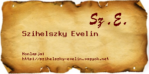 Szihelszky Evelin névjegykártya